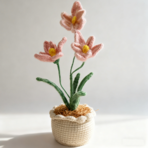 Silk Mohair Pastel Tulip Pot ColorC